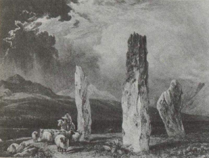 William Andrews Nesfield Stone circle,near Tormore,Arran oil painting picture
